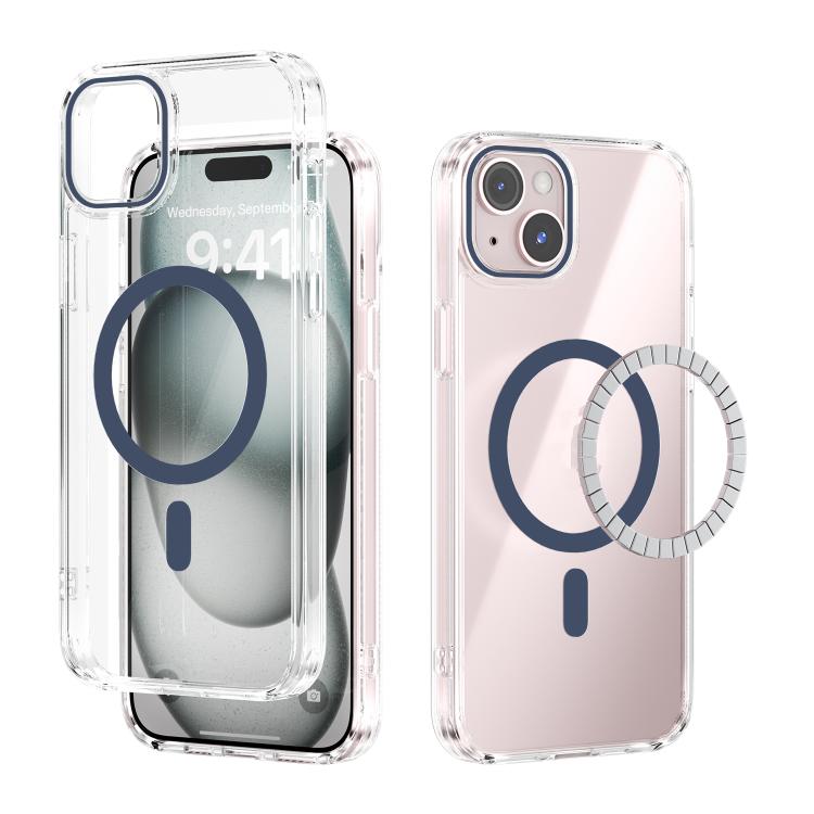 Capa transparente para telemóvel ABEEL MagSafe com anel magnético colorido anti-riscos, para iPhone 13 Pro Max, para iPhone 13 Pro, para iPhone 13