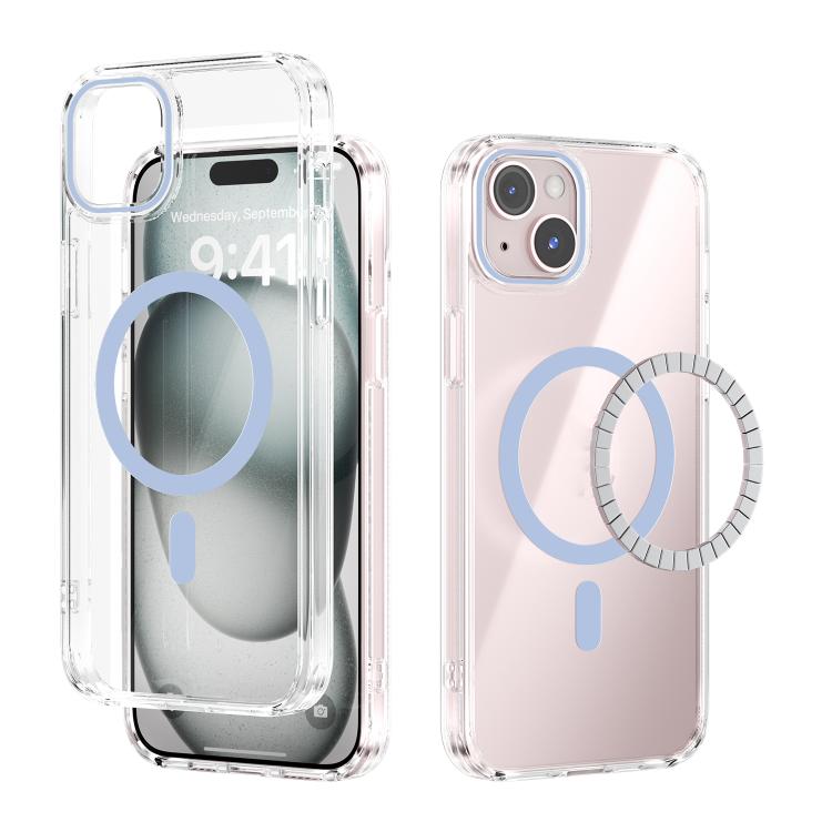 Capa transparente para telemóvel ABEEL MagSafe com anel magnético colorido anti-riscos, para iPhone 13 Pro Max, para iPhone 13 Pro, para iPhone 13
