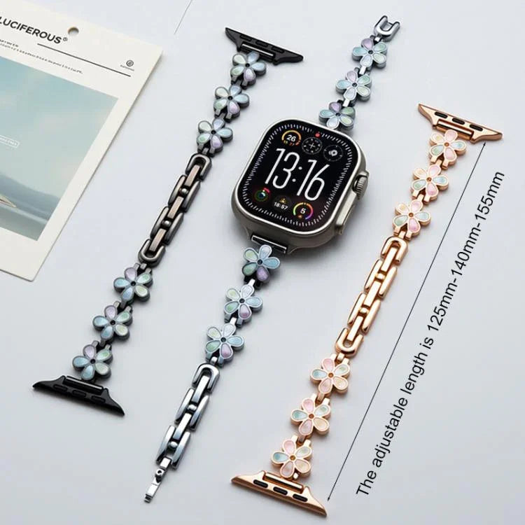 Bracelete Metálica xDfind Sun Petal, Para Apple Watch 42 / 44 / 45 / 46 / 49mm, Para Apple Watch 38 / 40 / 41 / S10 42mm