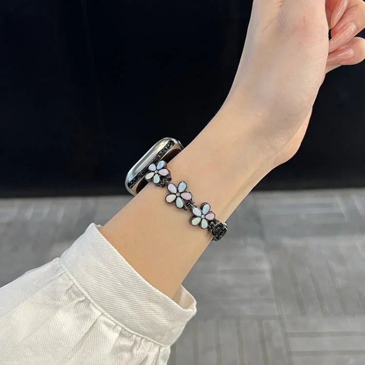 Bracelete Metálica xDfind Sun Petal, Para Apple Watch 42 / 44 / 45 / 46 / 49mm, Para Apple Watch 38 / 40 / 41 / S10 42mm