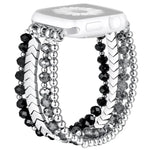 Bracelete Metálica xDfind Arrow com Contas de Cristal, Para Apple Watch 42 / 44 / 45 / 46 / 49mm, Para Apple Watch 38 / 40 / 41 / S10 42mm