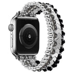 Bracelete Metálica xDfind Arrow com Contas de Cristal, Para Apple Watch 42 / 44 / 45 / 46 / 49mm, Para Apple Watch 38 / 40 / 41 / S10 42mm