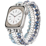 Bracelete Metálica xDfind Arrow com Contas de Cristal, Para Apple Watch 42 / 44 / 45 / 46 / 49mm, Para Apple Watch 38 / 40 / 41 / S10 42mm