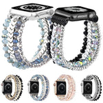Bracelete Metálica xDfind Arrow com Contas de Cristal, Para Apple Watch 42 / 44 / 45 / 46 / 49mm, Para Apple Watch 38 / 40 / 41 / S10 42mm