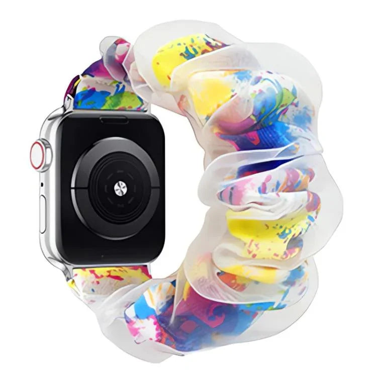 Bracelete xDfind Híbrida de Organza Dupla Camada em Poliéster, Para Apple Watch 42 / 44 / 45 / 46 / 49mm, Para Apple Watch 38 / 40 / 41 / S10 42mm