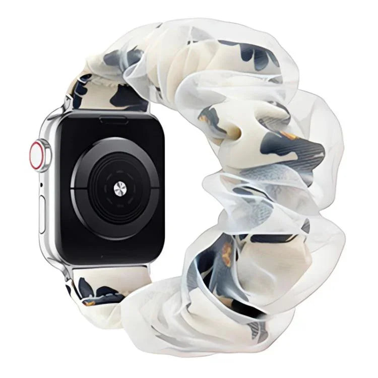 Bracelete xDfind Híbrida de Organza Dupla Camada em Poliéster, Para Apple Watch 42 / 44 / 45 / 46 / 49mm, Para Apple Watch 38 / 40 / 41 / S10 42mm