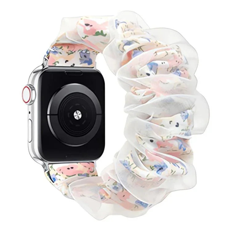 Bracelete xDfind Híbrida de Organza Dupla Camada em Poliéster, Para Apple Watch 42 / 44 / 45 / 46 / 49mm, Para Apple Watch 38 / 40 / 41 / S10 42mm