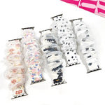 Bracelete xDfind Híbrida de Organza Dupla Camada em Poliéster, Para Apple Watch 42 / 44 / 45 / 46 / 49mm, Para Apple Watch 38 / 40 / 41 / S10 42mm