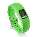 For Garmin Vivofit 4 xDfind Silver Buckle Silicone Sport Watch Band, S, L