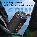 Zealot MP1 Coluna Bluetooth RGB Portátil 60W para Exterior