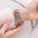 Bracelete xDfind Híbrida em Metal e Couro com Corrente de Ganga, Para Apple Watch 42 / 44 / 45 / 46 / 49mm, Para Apple Watch 38 / 40 / 41 / S10 42mm