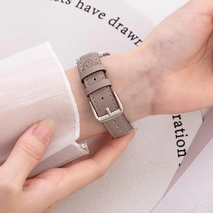 Bracelete xDfind Híbrida em Metal e Couro com Corrente de Ganga, Para Apple Watch 42 / 44 / 45 / 46 / 49mm, Para Apple Watch 38 / 40 / 41 / S10 42mm