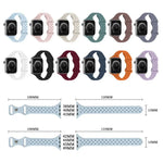 Bracelete xDfind em Silicone Trançado com Fivela Borboleta, Para Apple Watch 42 / 44 / 45 / 46 / 49mm, Para Apple Watch 38 / 40 / 41 / S10 42mm