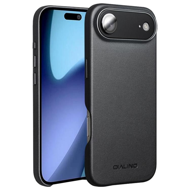 Capa para telemóvel em pele tecnológica QIALINO com MagSafe, Para iPhone 17 Pro Max, Para iPhone 17 Pro, Para iPhone 17, Para iPhone Air