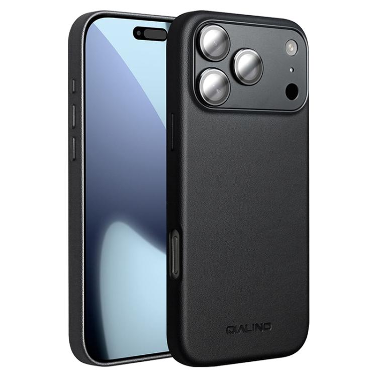 Capa para telemóvel em pele tecnológica QIALINO com MagSafe, Para iPhone 17 Pro Max, Para iPhone 17 Pro, Para iPhone 17, Para iPhone Air