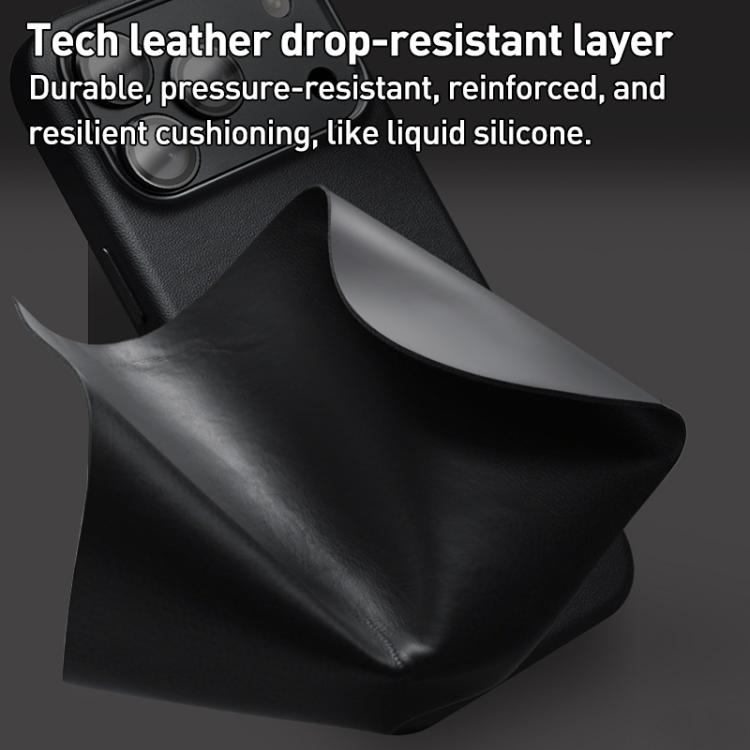 Capa para telemóvel em pele tecnológica QIALINO com MagSafe, Para iPhone 17 Pro Max, Para iPhone 17 Pro, Para iPhone 17, Para iPhone Air