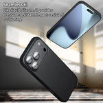 Capa para telemóvel em pele tecnológica QIALINO com MagSafe, Para iPhone 17 Pro Max, Para iPhone 17 Pro, Para iPhone 17, Para iPhone Air