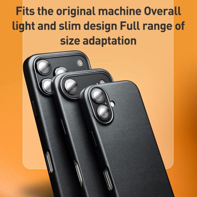 Capa para telemóvel em pele tecnológica QIALINO com MagSafe, Para iPhone 17 Pro Max, Para iPhone 17 Pro, Para iPhone 17, Para iPhone Air