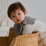 Benzdeer Baby Bib Infants Saliva Towel, Brown Striped Square Collar, Brown Striped Flower Shape, Beige Hexagon, Beige Square Collar, Chocolate Hexagon, Dark Blue Hexagon, Small Squares Hexagon, Apricot Plaid Flower Shape, Apricot Striped Square Collar