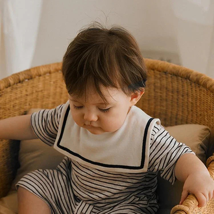 Benzdeer Baby Bib Infants Saliva Towel, Brown Striped Square Collar, Brown Striped Flower Shape, Beige Hexagon, Beige Square Collar, Chocolate Hexagon, Dark Blue Hexagon, Small Squares Hexagon, Apricot Plaid Flower Shape, Apricot Striped Square Collar