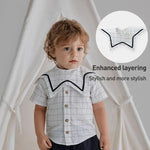 Benzdeer Baby Bib Infants Saliva Towel, Brown Striped Square Collar, Brown Striped Flower Shape, Beige Hexagon, Beige Square Collar, Chocolate Hexagon, Dark Blue Hexagon, Small Squares Hexagon, Apricot Plaid Flower Shape, Apricot Striped Square Collar