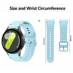 Pulseira de Silicone com Costura Ondulada e Filme Curvo 3D, Para Samsung Galaxy Watch4 Classic 46mm, Para Samsung Galaxy Watch4 Classic 42mm, Para Samsung Galaxy Watch5 Active 40mm, Para Samsung Galaxy Watch5 Active 44mm