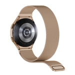 Correia de relógio em aço inoxidável magnético milanês com película curva 3D, para Samsung Galaxy Watch6 Classic 43mm, para Samsung Galaxy Watch5 44mm, para Samsung Galaxy Watch5 Pro 45mm, para Samsung Galaxy Watch5 40mm, para Samsung Galaxy Watch4 44mm