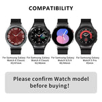 Pulseira de Relógio Milanesa Magnética em Aço Inoxidável com Filme Curvo 3D, Para Samsung Galaxy Watch4 Classic 46mm, Para Samsung Galaxy Watch4 Classic 42mm, Para Samsung Galaxy Watch5 Active 40mm, Para Samsung Galaxy Watch5 Active 44mm