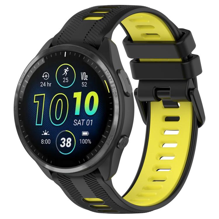 xDfind Two Color Silicone Watch Band, For Garmin Forerunner 965