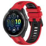xDfind Two Color Silicone Watch Band, For Garmin Forerunner 965