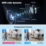 Câmara PTZ HD com Zoom Óptico 5X 4MP Srihome SH051, SH051