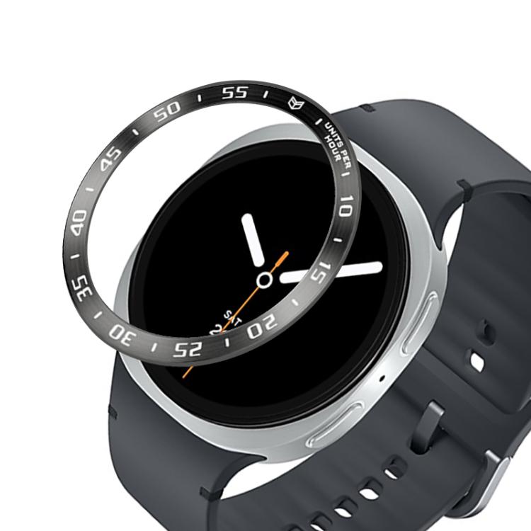 Anel de moldura metálica protetor para relógio inteligente, Estilo: Estilo A, Para Samsung Galaxy Watch8 Classic 46mm, Para Samsung Galaxy Watch8 44mm, Para Samsung Galaxy Watch8 40mm