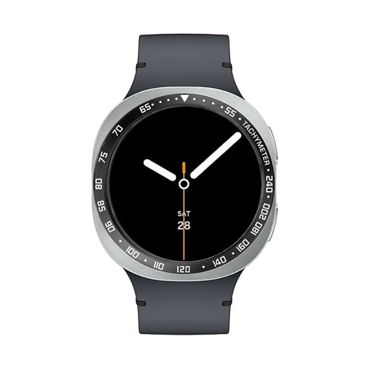 Anel de moldura metálica protetor para relógio inteligente, Estilo: Estilo E, Para Samsung Galaxy Watch8 Classic 46mm, Para Samsung Galaxy Watch8 44mm, Para Samsung Galaxy Watch8 40mm