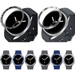 Anel de moldura metálica protetor para relógio inteligente, Estilo: Estilo E, Para Samsung Galaxy Watch8 Classic 46mm, Para Samsung Galaxy Watch8 44mm, Para Samsung Galaxy Watch8 40mm