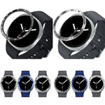 Anel de moldura metálica protetor para relógio inteligente, Estilo: Estilo E, Para Samsung Galaxy Watch8 Classic 46mm, Para Samsung Galaxy Watch8 44mm, Para Samsung Galaxy Watch8 40mm