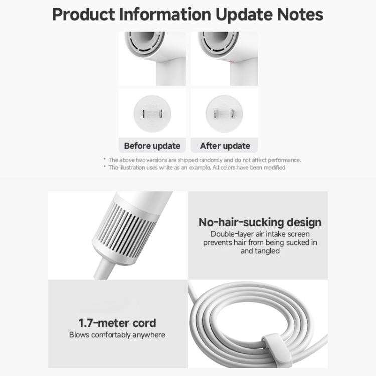 Secador de Cabelo de Alta Velocidade Original Xiaomi Mijia H501 SE, Plugue US