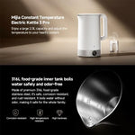 Chaleira Elétrica de Temperatura Constante Original Xiaomi Mijia 2.0L 1800W 3 Pro, Plug CN