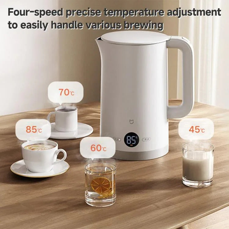 Chaleira Elétrica de Temperatura Constante Original Xiaomi Mijia 1.7L 1800W 3, Plug CN
