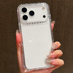 Capa para telemóvel 3 em 1 em TPU + PC com pó brilhante, Para iPhone 17 Pro Max, Para iPhone 17 Pro