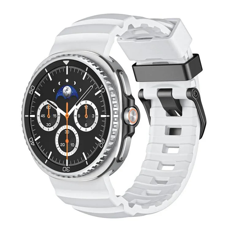 Correia de relógio em silicone com fivela preta Wild Path, Para Samsung Galaxy Watch8 / Watch8 Classic