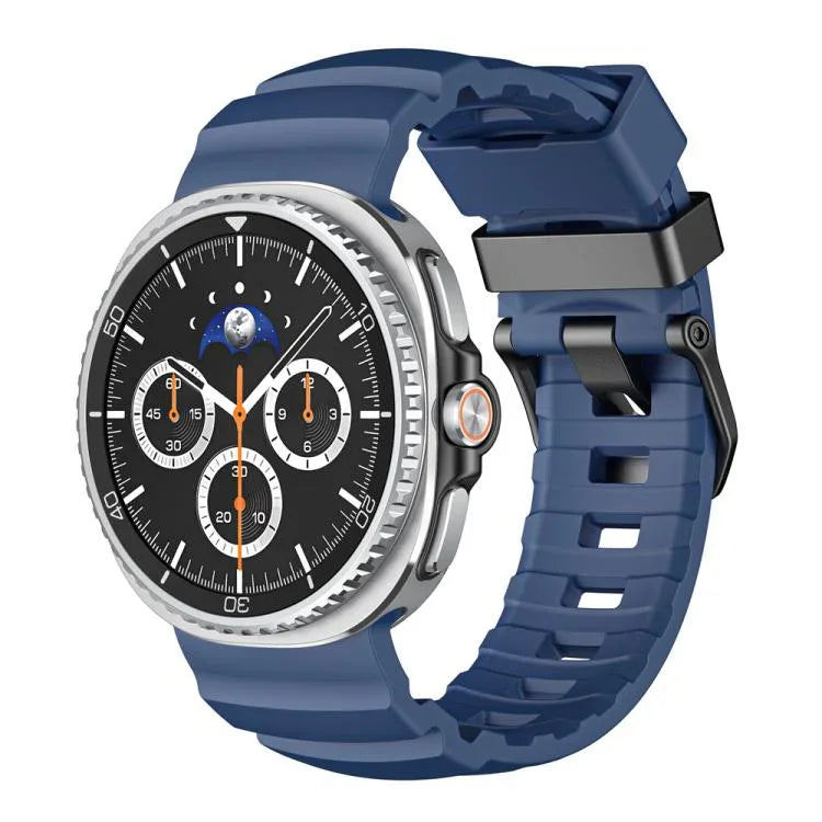 Correia de relógio em silicone com fivela preta Wild Path, Para Samsung Galaxy Watch8 / Watch8 Classic