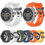 Correia de relógio em silicone com fivela preta Wild Path, Para Samsung Galaxy Watch8 / Watch8 Classic