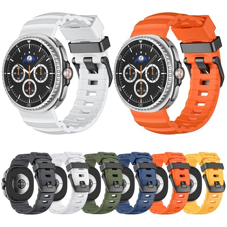 Correia de relógio em silicone com fivela preta Wild Path, Para Samsung Galaxy Watch8 / Watch8 Classic
