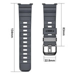 Correia de relógio em silicone com fivela preta Wild Path, Para Samsung Galaxy Watch8 / Watch8 Classic