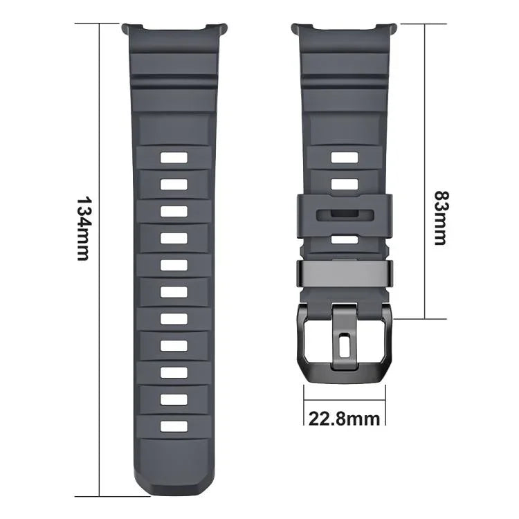 Correia de relógio em silicone com fivela preta Wild Path, Para Samsung Galaxy Watch8 / Watch8 Classic