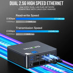 GMKtec NucBox K7 PLUS Mini PC, Intel Core i7 13620H de 13ª Geração, Windows 11 Pro, WiFi, BT, HDTV, DisplayPort, 16GB RAM + 512GB SSD, 32GB RAM + 1TB SSD