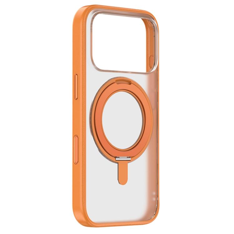 Capa híbrida para telemóvel em PC com suporte rotativo 360 Feitian ZGA Magsafe, Para iPhone 17 Pro, Para iPhone 17 Pro Max
