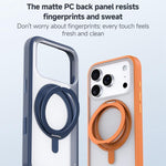 Capa híbrida para telemóvel em PC com suporte rotativo 360 Feitian ZGA Magsafe, Para iPhone 17 Pro, Para iPhone 17 Pro Max