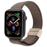 Pulseira de Relógio em Nylon Elástico Bicolor com Fecho Magnético em Sarja, para Apple Watch 46mm / 49mm / 45mm / 44mm, para Apple Watch 42mm / 41mm / 40mm / 38mm