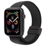 Pulseira de Relógio em Nylon Elástico Bicolor com Fecho Magnético em Sarja, para Apple Watch 46mm / 49mm / 45mm / 44mm, para Apple Watch 42mm / 41mm / 40mm / 38mm
